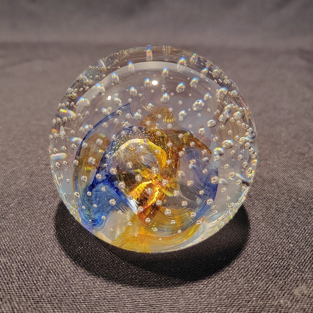 Caithness Reflections 1992 Controlled Bubbles Paperweight Scotland Collectors - Picture 2 of 10